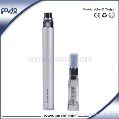 Replaced Heating coil atomizer &Variable voltagebattery eGo-c Twist